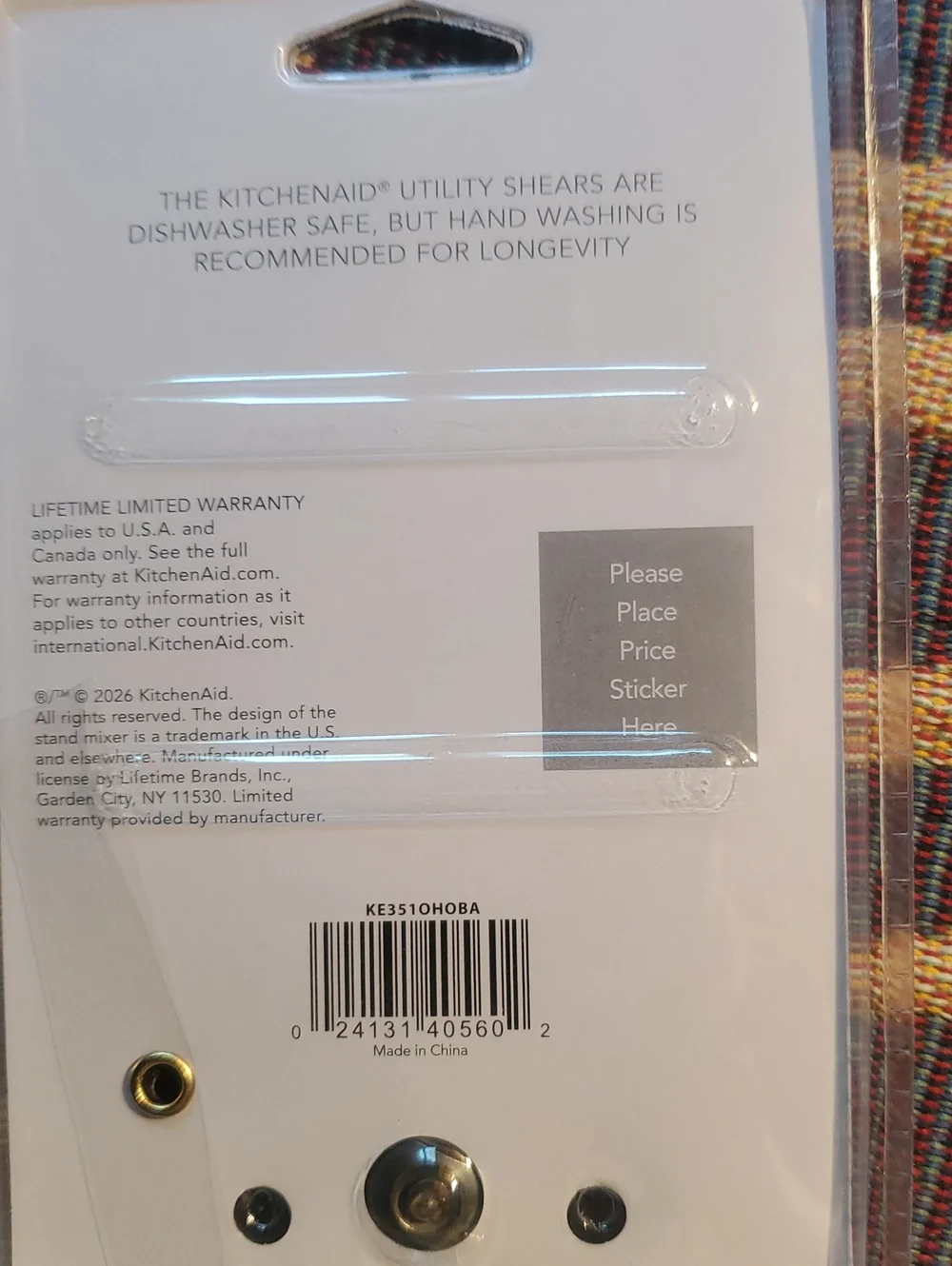 KitchenAid Black and Silver Utility Shears New!!